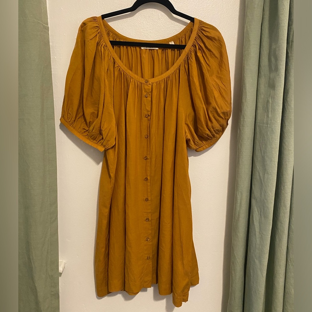 Doen Mustard Mini Dress